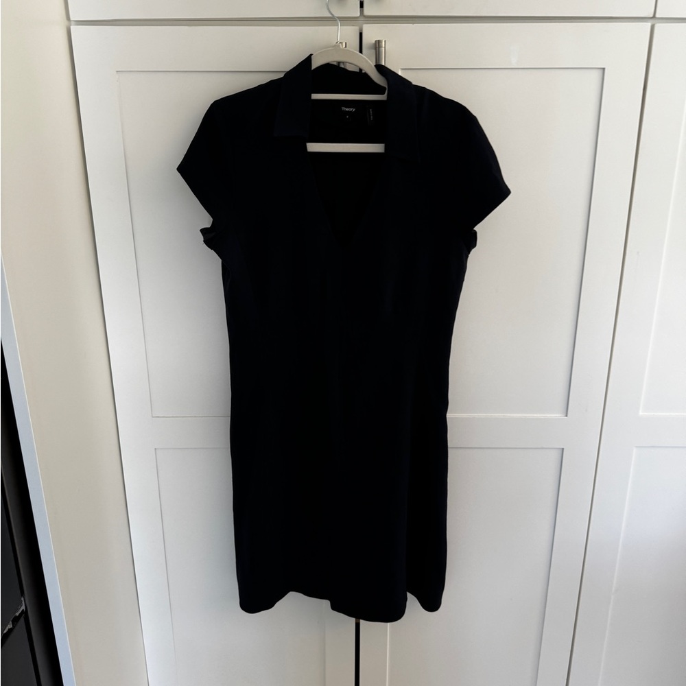 Theory Elegant Navy Dress